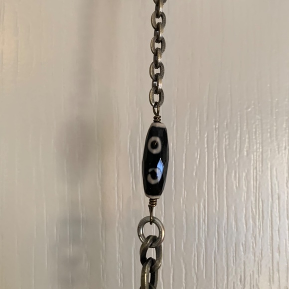 Unique Statement necklace w/ semi precious stones - Picture 6 of 9